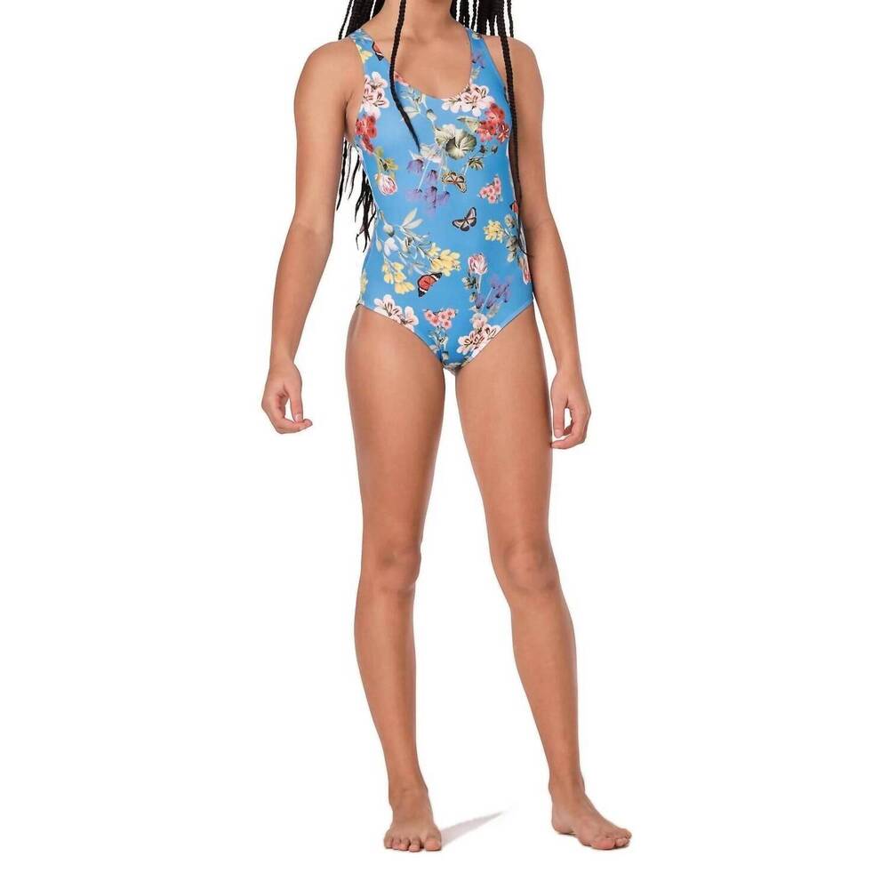 NEW SUBMARINE kid's not too basic forest royal one piece in blue
